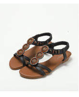Sandalias de cuña estilo étnico, novedad verano 2025, zapatos de playa bohemios con cuentas, sandalias romanas antideslizantes - details 18