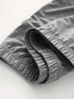5pcs Leggings Capri de Talla Grande para Mujer - Alta Elasticidad, Color Sólido con Detalle de Botón, Perfectos para Yoga y Correr - details 8