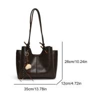 Bolso de mano para mujer con compartimentos Bolso de hombro Bolso de cuero sintético de PU para viaje - details 9