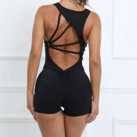 Ropa deportiva de verano para yoga para mujer, conjunto de entrenamiento de gimnasia, marrón y rojo, 2024 - details 9