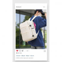 Mochila de viaje impermeable para armario de avión con compartimento para zapatos transpirable y espacioso - details 2