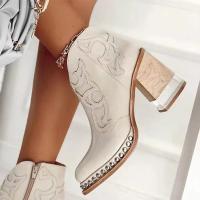 Botas de tacón alto para mujer, zapatos a la moda, botas martin, zapatos de tacón alto para mujer - details 2