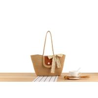 Bolso de Hombro para Mujer de Gran Capacidad Tejido de Paja Bolso de Mano Versátil de Alta Gama para Ir a Trabajar Primavera 2025 - details 0