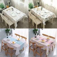 Mantel de plástico PVC impermeable a prueba de aceite para mesa de comedor de cocina, cubierta rectangular impresa, antiincrustante - details 0