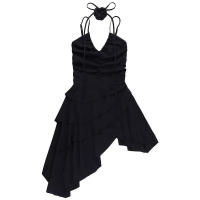 Vestido plisado con cuello en V, nuevo diseño de nicho de verano falda dulce y fresca YL23309GN - details 25