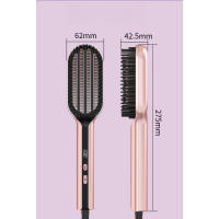 Peinador portátil para alisar el cabello anion alisador doméstico para el cabello puffy electric roll peine recto roll doble uso - details 5