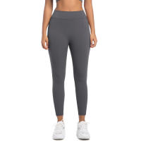 Pantalones deportivos elásticos para mujer, gimnasio con bolsillos, entrenamiento para correr, pantalones altos SexIs Belta, levantamiento de glúteos de Color sólido - details 26
