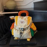 Bolsas para padres e hijos de 2 tamaños a juego de colores, mochila escolar con cordón multibolsillo de estilo coreano, mochila de nailon de gran capacidad para niños - details 20