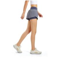 Pantalones cortos deportivos transpirables de secado rápido para mujer para gimnasio y fitness - details 10
