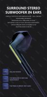 3.5MM AUX/Type C Digital Chip Heavy Bass In-Ear Wired Headsets 6D HIFI Earphones Compatible With Samsung Android With HD Mic - details 6