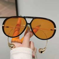 Gafas de Sol Piloto Oversize Estilo Vintage 2025 Sombra de Puente Doble Para Hombres y Mujeres - details 12