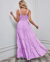 Vestido casual de moda primavera-verano con tirantes finos a rayas para mujer - details 16