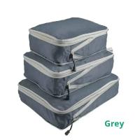 Bolsa de Almacenamiento de Viaje Compressible de Gran Capacidad Juego de 3 Cubos de Empaque Portátiles Negro, Azul, Gris - details 5