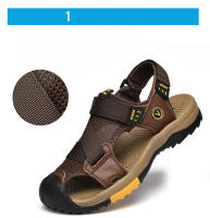Casual Men Outdoor Sandals Summer Breathable Flat Sole Beach Shoes Comfort Soft Walking Hiking Sandals Athletic Male Shoes 2024 - details 5