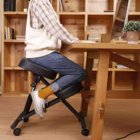 Silla neumática ergonómica para arrodillarse, taburete ajustable para corrección de postura con cuatro ruedas fáciles de enrollar, soporta hasta 250 libras - details 1