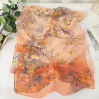 Verde Hierba mujeres elegante gasa Georgette Bandana bufanda verano playa protector solar fino Hijab - details 17
