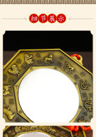 Colgante de aleación Yin Yang para coche, decoración colgante para el hogar con espejo de Taiji Bagua del Zodíaco de los doce - details 4