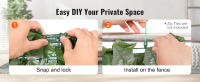 SucceBuy Ivy Privacy Fence, pantalla de pared verde artificial de 1 x 4 m. Respaldo de tela de malla y junta reforzada incluidas. Decoración de hojas de vid de setos artificiales para jardín, patio y balcón al aire libre - details 3