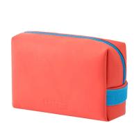 Estuche de maquillaje portátil para mujer/hombre, organizador de artículos de tocador multifuncional impermeable, bolsa de almacenamiento de viaje de cuero - details 8