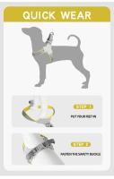 Arnés verano sin tirones perros, correa de pecho transpirable cachorros, perros pequeños y medianos, gatos, vies, caminar, - details 9