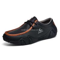 Nuevos zapatos de cuero de alta calidad para hombres para fiestas, vida diaria, cordones de goma, diseño de moda antideslizante, zapatos deportivos casuales, - details 7