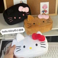 Funda de Lápices de Peluche Hello Kitty Bolsa de Almacenamiento de Papelería Grande para Estudiantes Bolsa de Maquillaje Kawaii para Niñas Regalo de Fiesta Perfecto - details 3