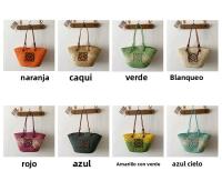Bolso de Mano de Paja Tejido a Mano Bolso de Playa de Hombro para Vacaciones de Gran Capacidad - details 2
