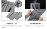 MAGCOMSEN Pantalones de senderismo de secado rápido para mujer, pantalones deportivos para correr, pantalones de gimnasio - details 8