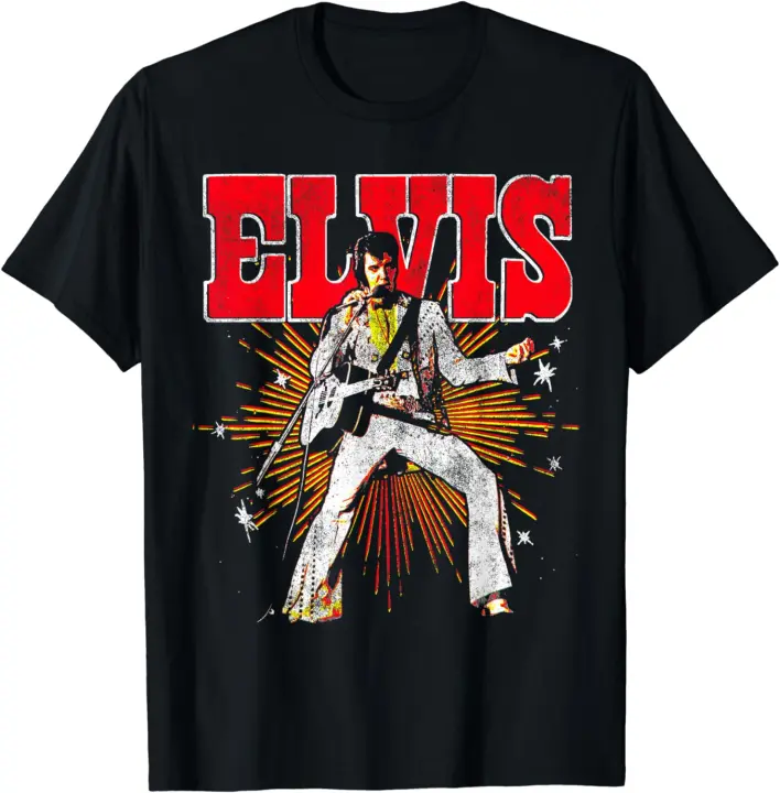 Camiseta de manga corta Retro oficial de Elvis Presley - 1