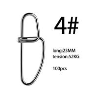 100 Uds conector de pesca de acero inoxidable Pin de acero inoxidable broches de pesca anillos sólidos broches enganchados accesorios de Pin - details 9