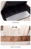 Mochila informal de nailon para mujer, bolso de viaje sencillo para ordenador portátil, a la moda, novedad - details 11