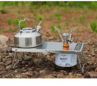 Estufa de Gas Plegable de Acero Inoxidable Portátil para Acampar al Aire Libre - details 4