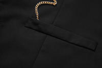 Chaleco de Traje Slim Fit para Hombres Nuevo Arrival Accesorios de Cadenas de Moda Casual Vintage Para Fiesta de Boda Material Exterior de Poliéster - details 14