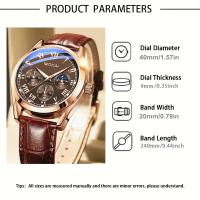 Reloj de Pulsera Minimalista de Lujo Premium Reloj Automático de Cuarzo Exquisito para Hombres - details 0