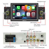 Radio para coche de 5 pulgadas 1 Din CarPlay Android reproductor multimedia para coche Bluetooth MirrorLink receptor FM para Volkswagen Nissan - details 6