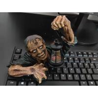 Linterna de zombie de terror de Halloween, artesanía de resina de explosión, decoración de atmósfera de terror de jardín con tallado de lámpara - details 6