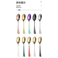 Vajilla de acero inoxidable para cocina, juego de tenedor, cuchara, cuchillo, cubiertos negros, 16 piezas - details 6