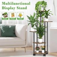 Para De 5 Niveles, Soporte Interior Con Ruedas Desmontables, De Varios Niveles Acuado Para Balcón, Jardín, Interior y Exterior - details 4