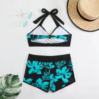 Nuevo traje de baño de dos piezas, bikini estampado de talla grande, traje de baño para mujer - details 14