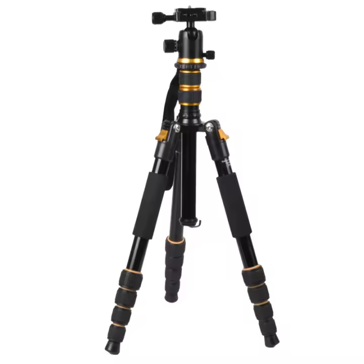Trípode de aluminio de 160cm para cámara DSLR, soporte ligero de viaje con cabezal de bola de 360 ° para Canon/Sony/Nikon - 1