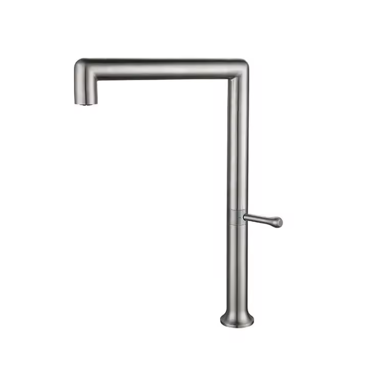 Grifo creativo de acero inoxidable 304 de Oro pulido, mezclador de cubierta de fregadero giratorio de 180 grados, grifos de lavado de cocina - 1