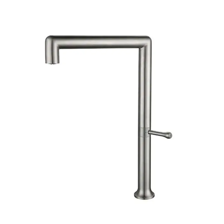 Grifo creativo de acero inoxidable 304 de Oro pulido, mezclador de cubierta de fregadero giratorio de 180 grados, grifos de lavado de cocina - 1
