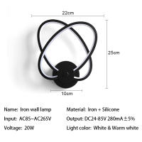 YNL Lámparas de Pared LED Modernas Saconcera de Dormitorio con Interruptor Iluminación para el Hogar - details 12
