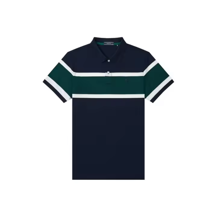 HAZZYS Polos a rayas Camisetas de verano de negocios para hombres - 1