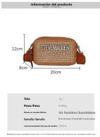 Bolso de hombro individual, nueva moda, versátil, con letras, informal, bolso cruzado, bolso para cámara, bolso cuadrado pequeño - details 0