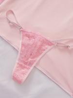 Conjunto de camisón y braguita de diseño encantador con tirantes finos y cuello en V, ropa sexy para mujer - details 29