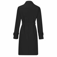 Abrigo de Trench de Moda Casual para Mujer con Cinturón Desmontable y Bolsillos Diseño de Cierre de Doble Botonadura Material Exterior de Poliéster Abrigo de Tren de Largo Medio para Otoño/Invierno - details 22