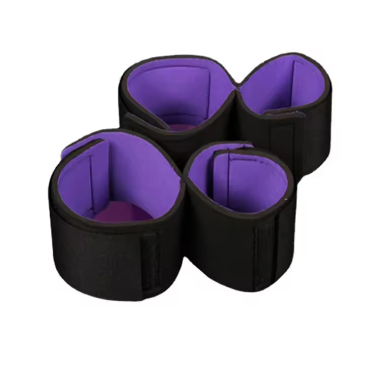 Conjunto de Bondage BDSM para adultos, juegos con esposas, ataduras de tobillo, Juguetes sexuales para mujeres, parejas, cama de esclavo, correa SM, puños suaves, Sex Shop - 1
