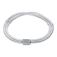 Pulsera de Plata Esterlina 925 Encanto de Mariposa Estrellas Luna Cadena de Seguridad - details 63