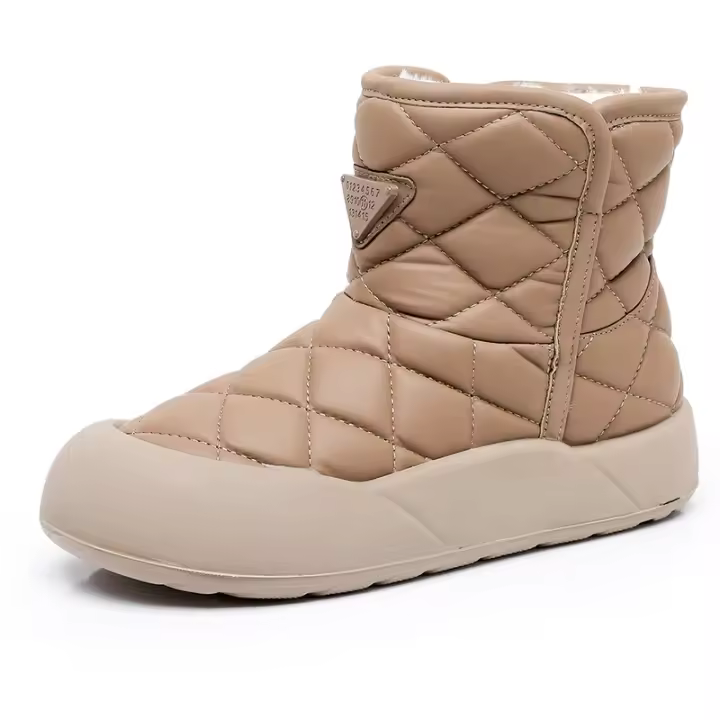 Nuevas botas de nieve de suela gruesa que realzan los zapatos calientes engrosados ​​de terciopelo versátil casual - 1